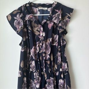 ModCloth Floral Shirtdress Maxi Dress, size 2x